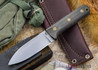 L.T. Wright Knives: Genesis - Bead Blasted Black Micarta - Flat Ground - A2 Steel