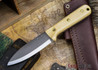 L.T. Wright Knives: Genesis - Snakeskin Micarta - Scandi - A2 Steel