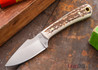 L.T. Wright Knives: Great Plainsman - Stag - Saber Ground - D2 Steel - #01