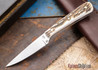 L.T. Wright Knives: Coyote - Stag - Flat Ground - D2 Steel - #08