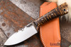 Lon Humphrey Knives: Custom Forged Knife - Curly Maple
