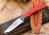 Alan Warren Knives: Custom Neck Knife - Red G-10 - #1811