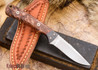 Alan Warren Knives: Custom Neck Knife - Redwood Burl - #1801