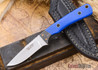 Alan Warren Knives: Custom Neck Knife - Blue G-10 - #1800