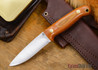 L.T. Wright Knives: Rogue River - Natural Canvas Micarta - A2 Steel