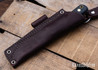 L.T. Wright Knives: Genesis - Natural Micarta - Scandi Ground - A2 Steel