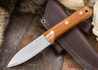 L.T. Wright Knives: Genesis - Natural Micarta - Scandi Ground - A2 Steel