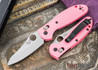 Benchmade Knives: 555HG-PNK Mini Griptilian - Pink Scales - Sheepsfoot Blade