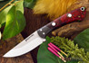 Northwoods Knives: Iron River - Black & Scarlet Elder Burl