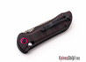 Benchmade Knives: 908-161 AXIS Stryker II - Odin Heim Damasteel - AXIS Lock - Red Carbon Fiber