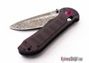 Benchmade Knives: 908-161 AXIS Stryker II - Odin Heim Damasteel - AXIS Lock - Red Carbon Fiber