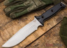 Benchmade Knives: 119S Arvensis - Fixed Blade - Partially Serrated - Black G-10