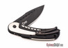 Todd Begg Knives: Steelcraft Series - Mini-Bodega - Black & Silver Finish - Scallop Pattern