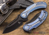 Todd Begg Knives: Steelcraft Series - Field Marshall - Blue & Silver Titanium - Black Finish