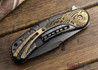 Todd Begg Knives: Custom Bodega Prototype - Norse Engraving - DLC Black Titanium