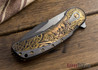 Todd Begg Knives: Custom Bodega Prototype - Norse Engraving - DLC Black Titanium