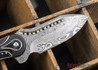 Todd Begg Knives: Steelcraft Series - Field Marshall - Black & Silver Titanium - Grosserosenª Damasteel¨ - D