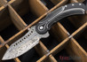 Todd Begg Knives: Steelcraft Series - Field Marshall - Black & Silver Titanium - Grosserosenª Damasteel¨ - I