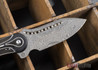 Todd Begg Knives: Steelcraft Series - Field Marshall - Black & Silver Titanium - Draupner Damasteel - F