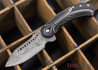 Todd Begg Knives: Steelcraft Series - Field Marshall - Black & Silver Titanium - Draupner Damasteel - K