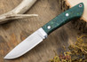 Fallkniven: Custom F1 - Green & Gold Elder Burl #1