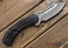 Todd Begg Knives: Steelcraft Series - Field Marshall - Black & Silver Titanium - Grosserosen Damasteel - FF