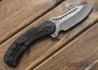 Todd Begg Knives: Steelcraft Series - Field Marshall - Black & Silver Titanium - Grosserosen Damasteel - GG