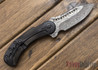 Todd Begg Knives: Steelcraft Series - Field Marshall - Black & Silver Titanium - Grosserosen Damasteel - HH