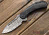 Todd Begg Knives: Steelcraft Series - Field Marshall - Black & Silver Titanium - Grosserosen Damasteel - II