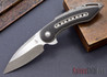 Todd Begg Knives: Custom Glimpse 6.0 - Carbon Fiber Inlay - Swedge Blade - 120912