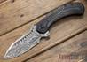 Todd Begg Knives: Steelcraft Series - Field Marshall - Black Titanium - Draupner Damasteel - FF