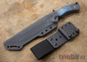 Dark Timber Knives: Honey Badger - Black/Natural Micarta