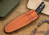 Hess Knifeworks: Caper - Black Canvas Micarta