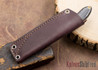 L.T. Wright Knives: Small Northern Hunter - Natural Canvas Mountain Micarta