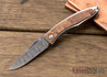 Chris Reeve Knives: Mnandi - Thuya Burl - Basketweave Damascus - 020614