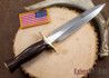 Randall Made Knives: Model 2-8 Fighting Stiletto - Brown Canvas Micarta