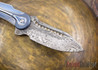 Todd Begg Knives: Steelcraft Series - Field Marshall - Blue & Silver Titanium - Grosserosen Damasteel - M