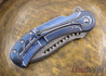 Todd Begg Knives: Steelcraft Series - Field Marshall - Blue & Silver Titanium - Grosserosen Damasteel - AA