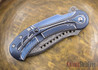 Todd Begg Knives: Steelcraft Series - Field Marshall - Blue & Silver Titanium - Grosserosen Damasteel - BB