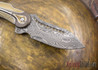 Todd Begg Knives: Steelcraft Series - Field Marshall - Bronze, Gold, & Silver Titanium - Draupner Damasteel - AA