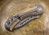 Todd Begg Knives: Steelcraft Series - Field Marshall - Bronze, Gold, & Silver Titanium - Draupner Damasteel - BB