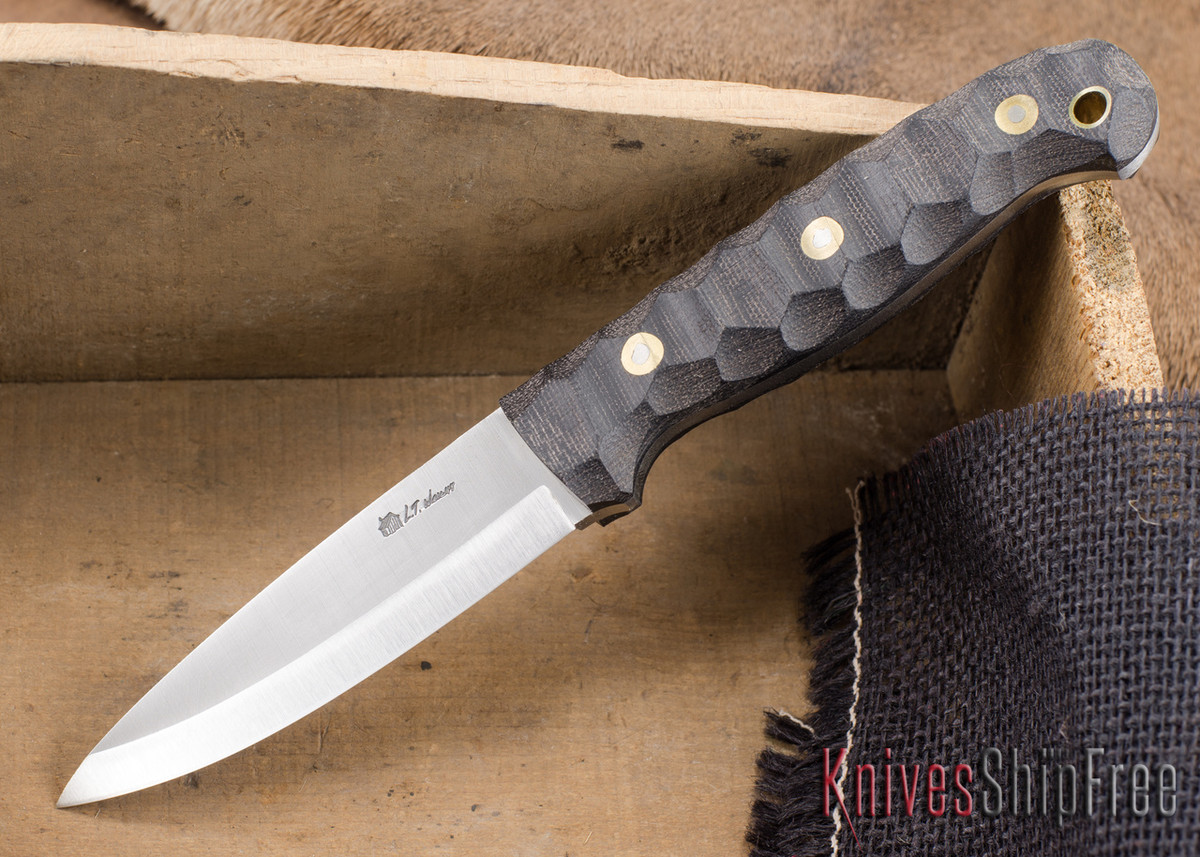 L.T. Wright Knives GNS 3V Scandi Grind Black Mountain G10 All