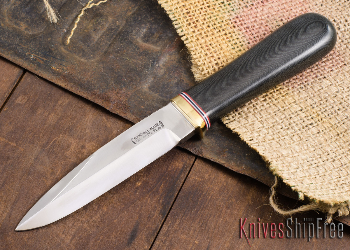 Randall Made Knives Gambler 5" Black Micarta 120910 All Knives