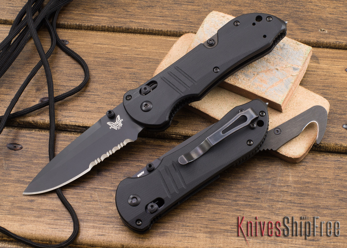 Benchmade Knives 917SBK Tactical Triage Black Serrated Blade
