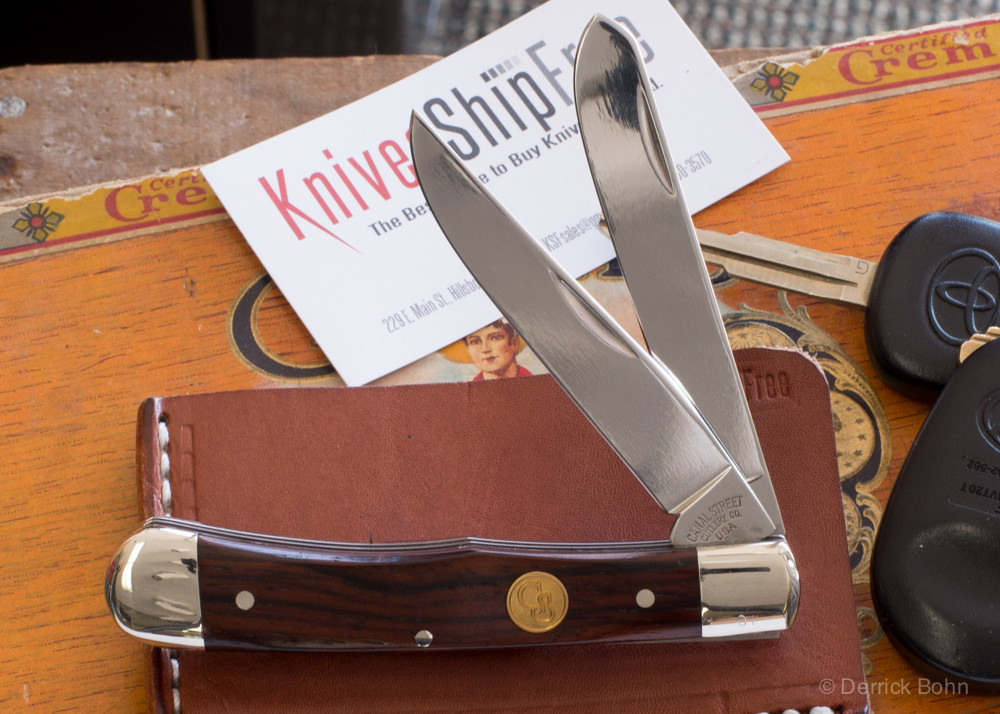 Canal Street Cutlery 4 1/8" Moon Pie Trapper Pocket Knife 440c