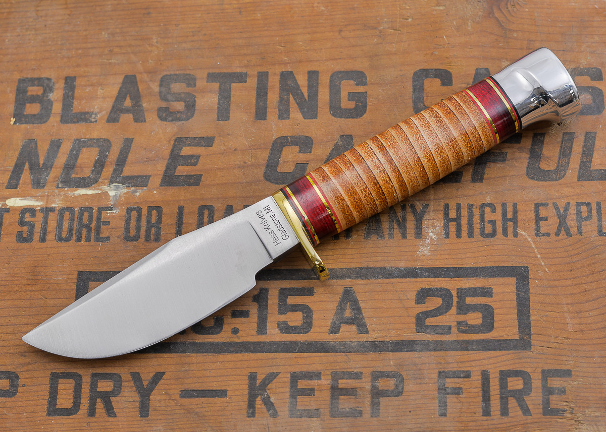 Hess Knifeworks Hunter Leather All Knives Ship Free