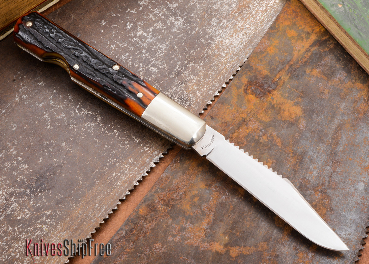 Tuna Valley Cutlery Fish Scaler Amber Stag H All Knives Ship Free