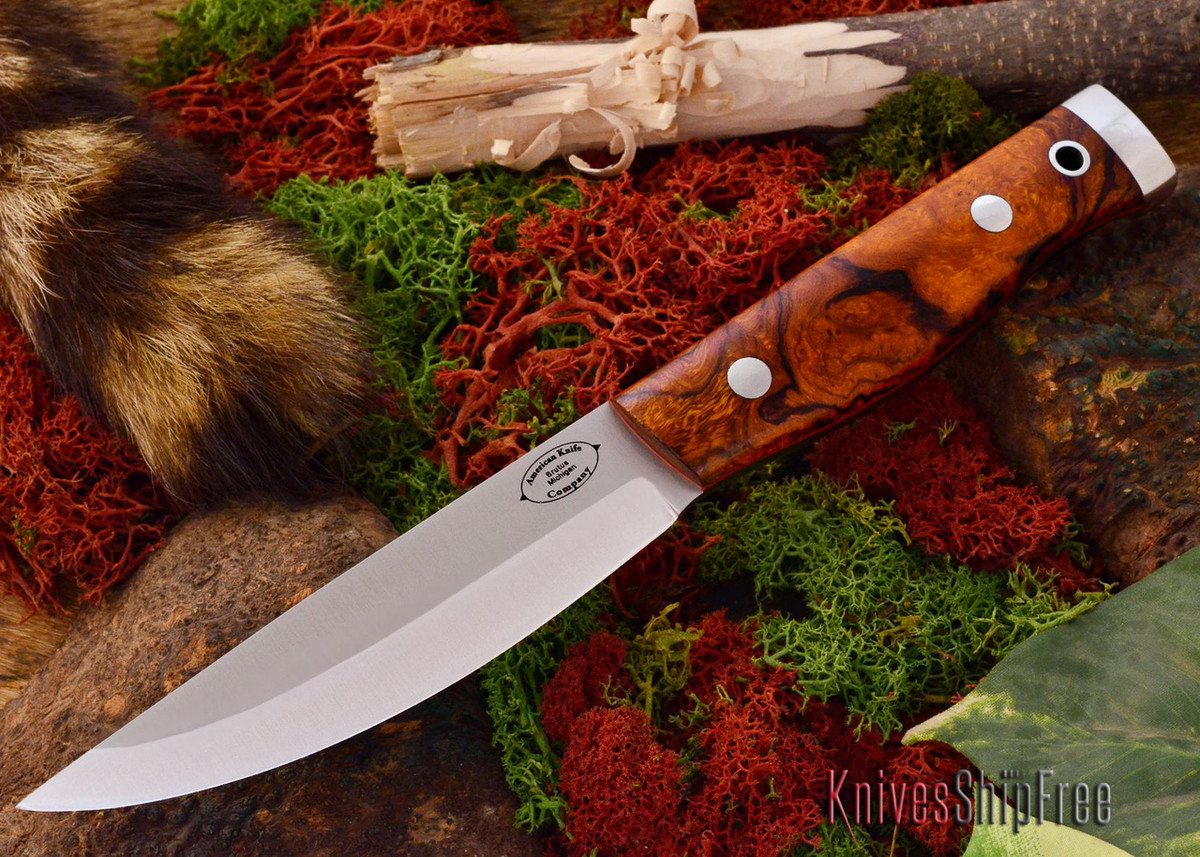 American Knife Company Forest Ii Desert Ironwood Burl Red Liner 2 All Knives Ship Free