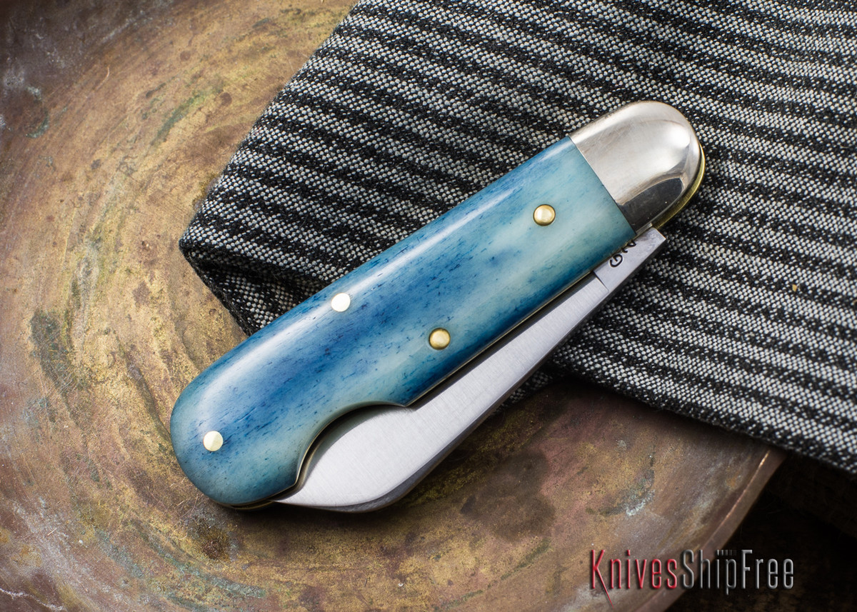 Great Eastern Cutlery 25 Tidioute Little Jack Easy Open Navy Blue Camel Bone 38