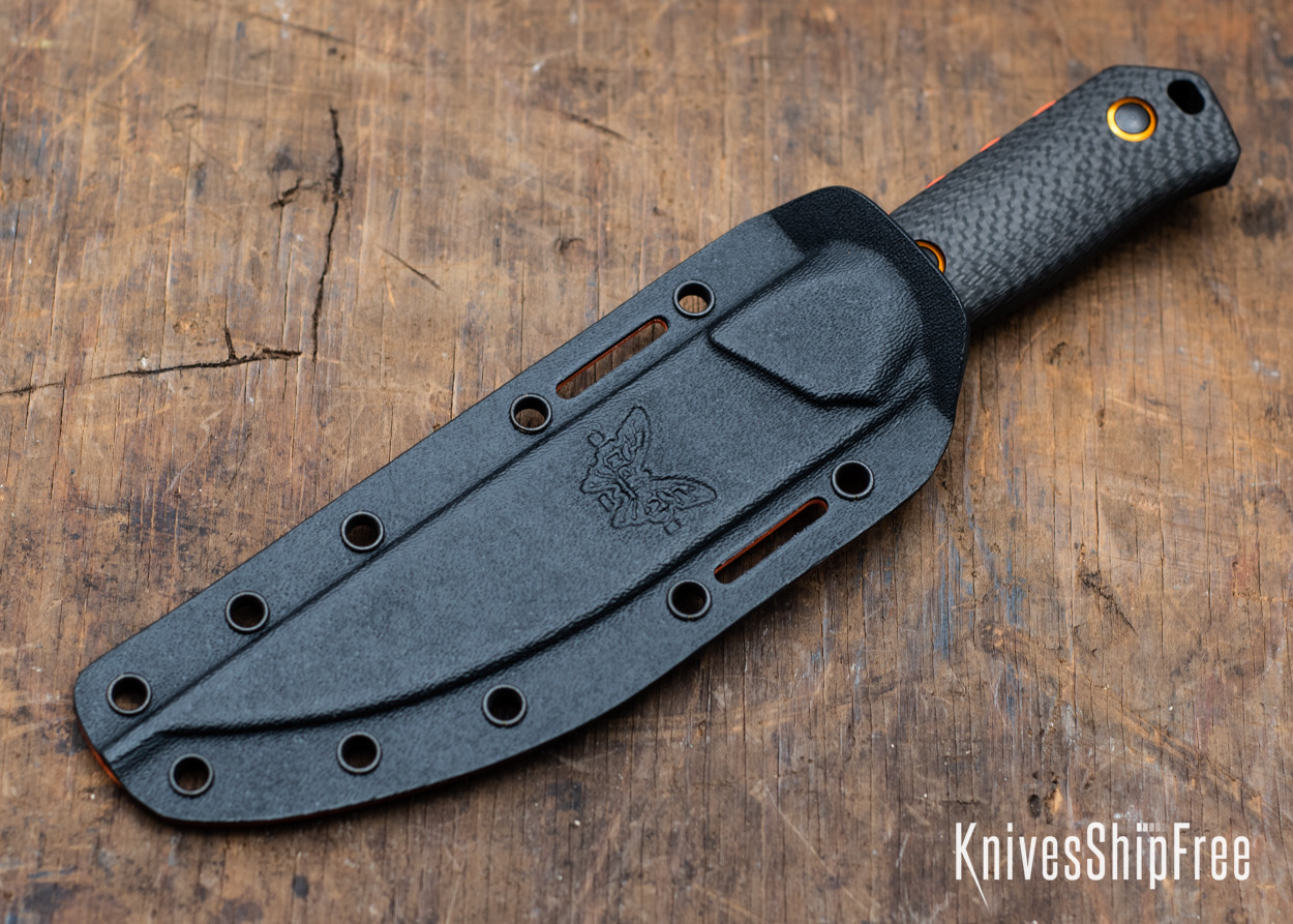 Benchmade Knives: 15600OR Raghorn - Ultralight Fixed Blade - Carbon ...